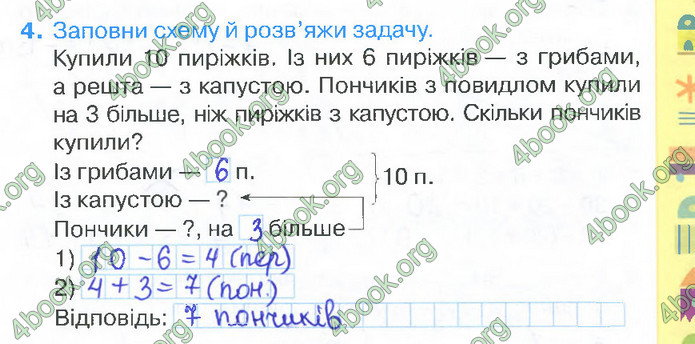 Відповіді Зошит Математика 2 клас Листопад