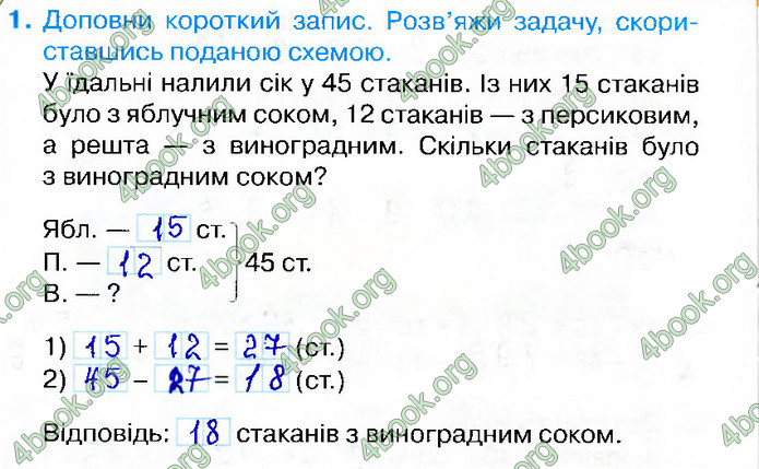 Відповіді Зошит Математика 2 клас Листопад