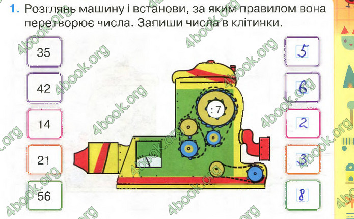 Відповіді Зошит Математика 2 клас Листопад