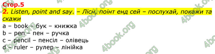 Відповіді Англійська мова 2 клас Мітчелл