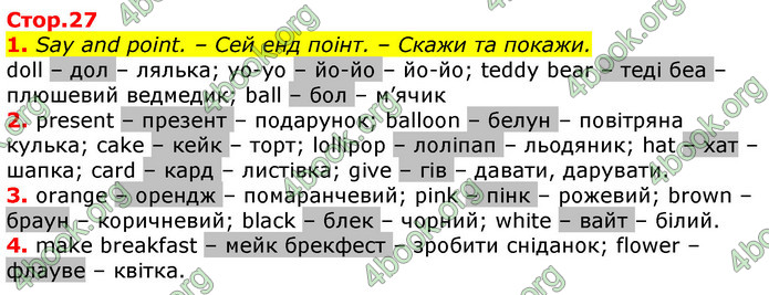 Відповіді Англійська мова 2 клас Мітчелл