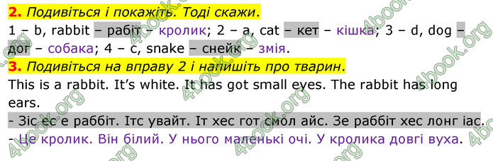 Відповіді Англійська мова 2 клас Мітчелл