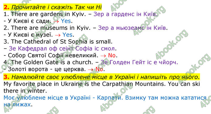 Відповіді Англійська мова 2 клас Мітчелл