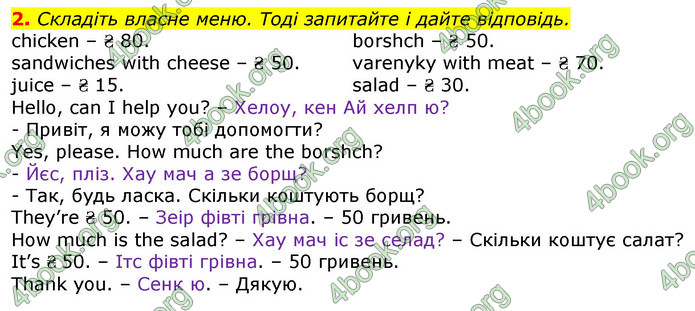 Відповіді Англійська мова 2 клас Мітчелл