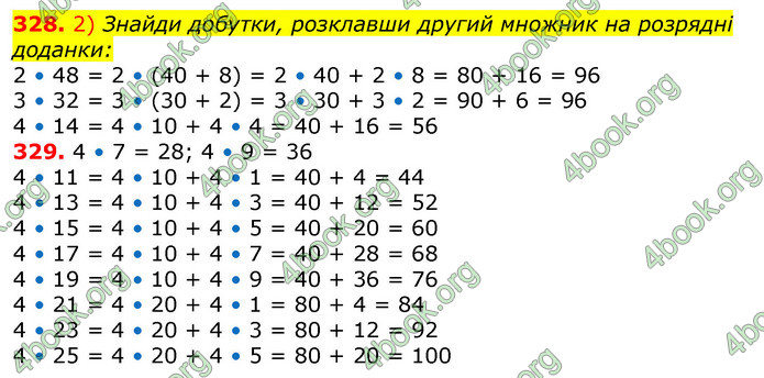 Відповіді Математика 3 клас Лишенко