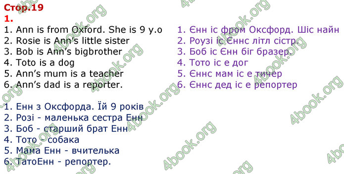 Відповіді Англійська мова 3 клас Карпюк 2020