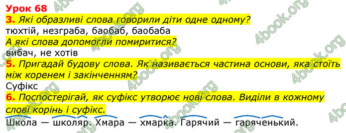 Відповіді Українська мова 3 клас Остапенко (1, 2 частина)