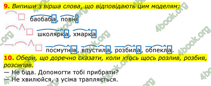 Відповіді Українська мова 3 клас Остапенко (1, 2 частина)