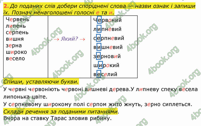 ГДЗ Зошит Українська мова 3 клас Большакова