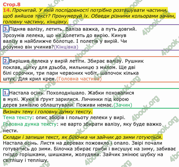 ГДЗ Зошит Українська мова 3 клас Большакова