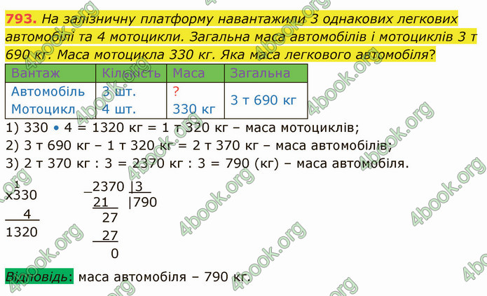 ГДЗ Математика 4 клас Лишенко