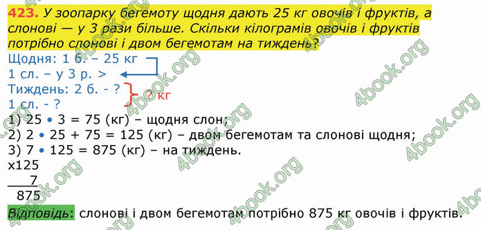 ГДЗ Математика 4 клас Листопад (1 частина)