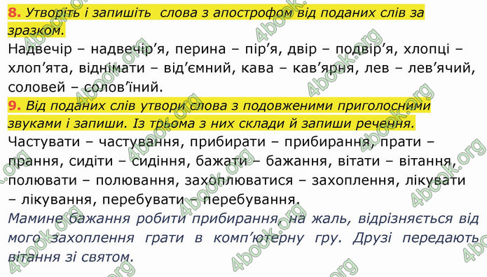 ГДЗ Українська мова 4 клас Пономарьова