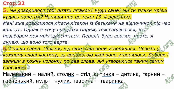 ГДЗ Українська мова 4 клас Пономарьова