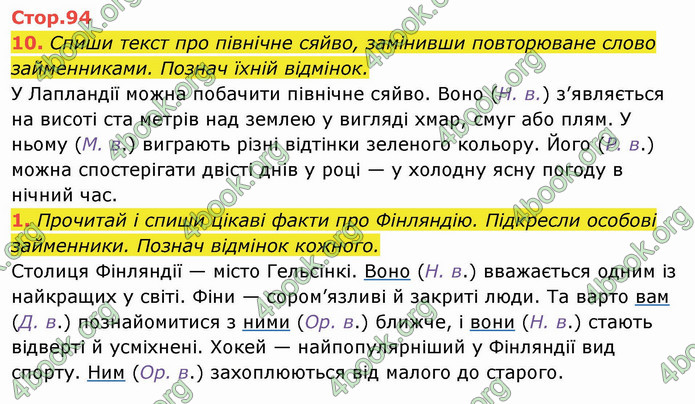 ГДЗ Українська мова 4 клас Пономарьова