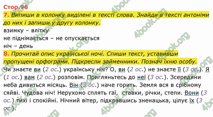 ГДЗ Українська мова 4 клас Пономарьова