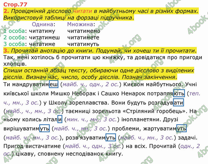 ГДЗ Українська мова 4 клас Большакова (1, 2 частина)