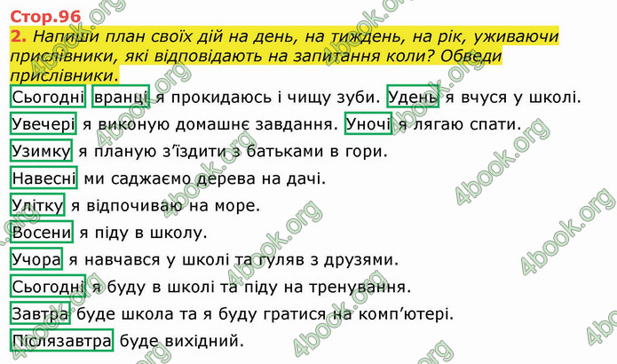 ГДЗ Українська мова 4 клас Большакова (1, 2 частина)