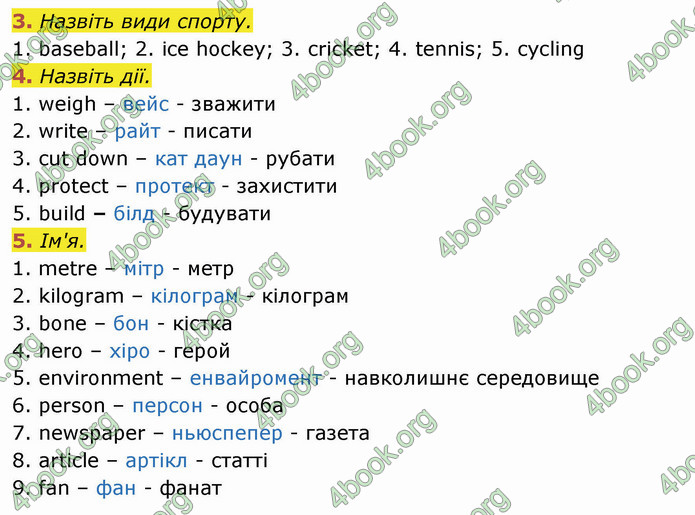 ГДЗ Англійська мова 4 клас Мітчелл