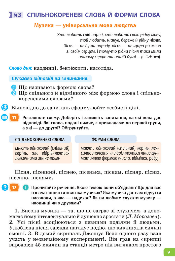 Підручник Українська мова 6 клас Голуб (2023)