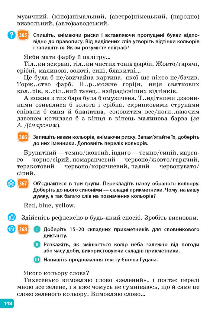 Підручник Українська мова 6 клас Голуб (2023)