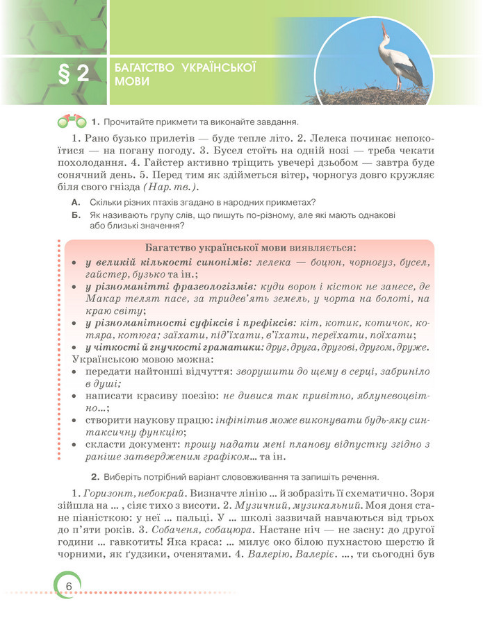 Підручник Українська мова 6 клас Авраменко (2023)