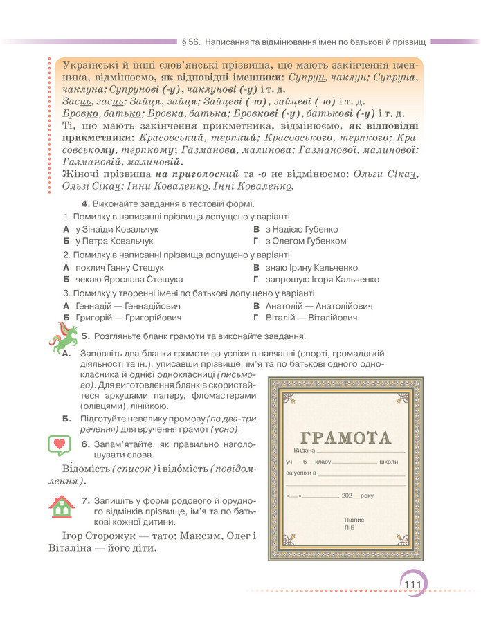 Підручник Українська мова 6 клас Авраменко (2023)
