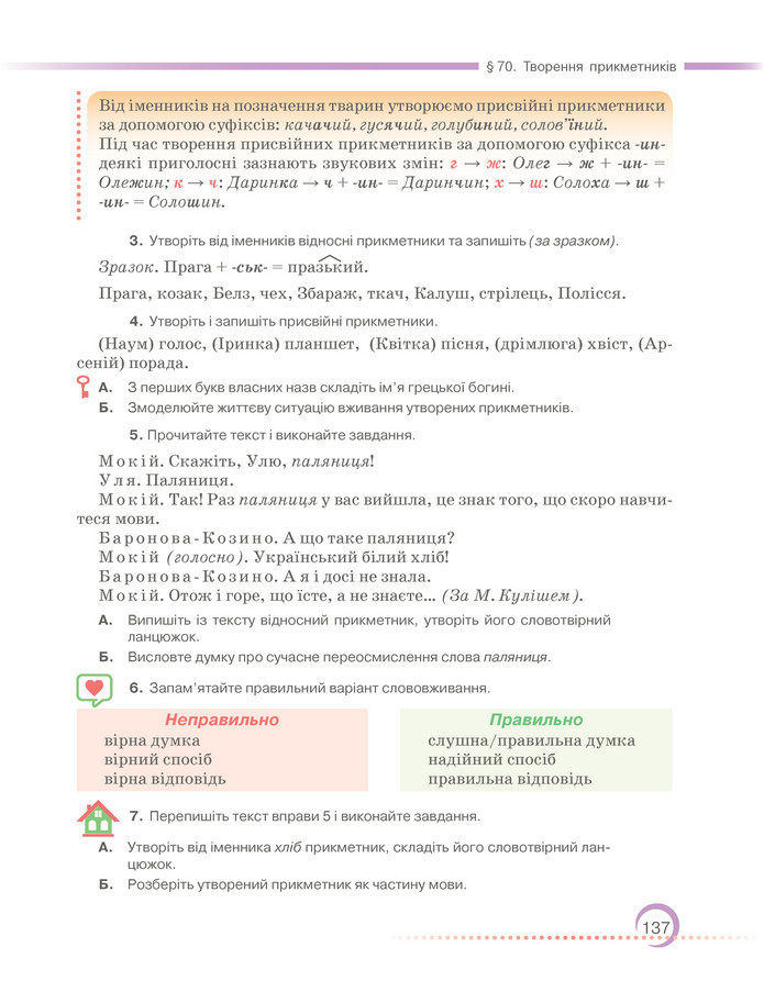 Підручник Українська мова 6 клас Авраменко (2023)