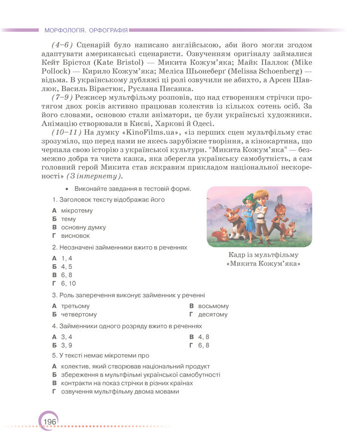 Підручник Українська мова 6 клас Авраменко (2023)