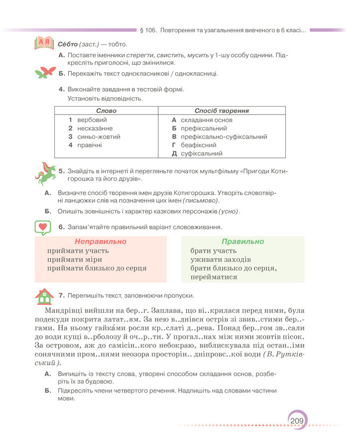 Підручник Українська мова 6 клас Авраменко (2023)