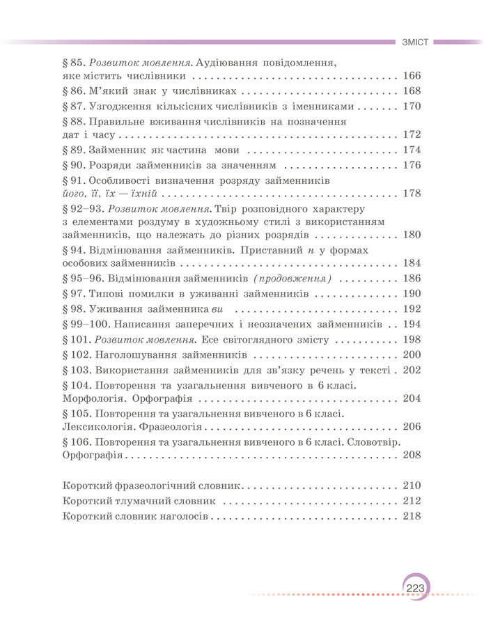 Підручник Українська мова 6 клас Авраменко (2023)