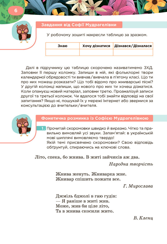 Підручник Українська література 6 клас Коваленко (2023)