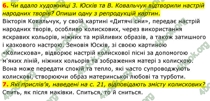 ГДЗ Українська література 6 клас Коваленко (2023)