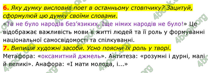 ГДЗ Українська література 6 клас Коваленко (2023)