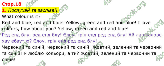 ГДЗ Англійська мова 1 клас Мітчелл