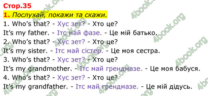 ГДЗ Англійська мова 1 клас Мітчелл