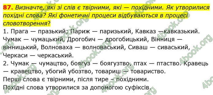 ГДЗ Українська мова 6 клас Голуб