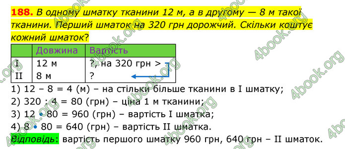 ГДЗ Математика 4 клас Бевз (1 частина)