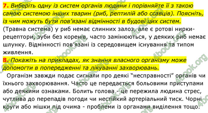 ГДЗ Зошит Біологія 8 клас Задорожний 2021