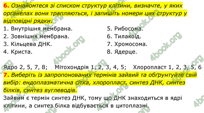 Відповіді Зошит Біологія 9 клас Задорожний 2020. ГДЗ