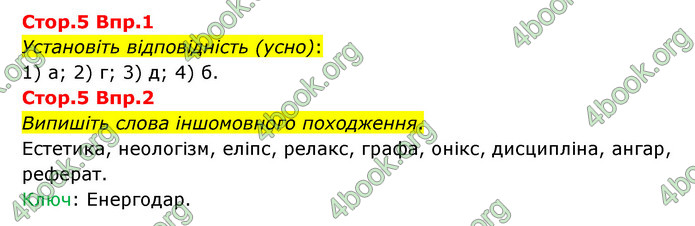 Відповіді Українська мова 9 клас Авраменко. ГДЗ