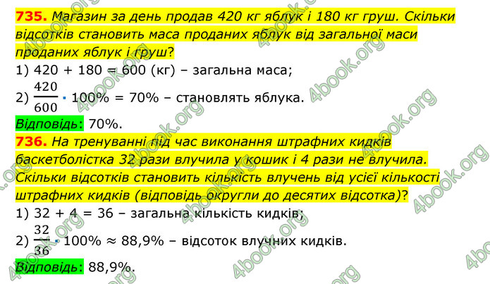 ГДЗ Математика 6 клас Істер 1, 2 частина (2023)