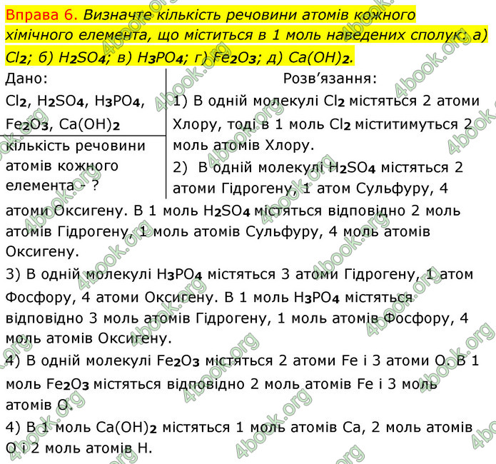 Решебник Хімія 8 клас Григорович 2016