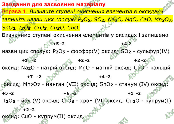 Решебник Хімія 8 клас Григорович 2016