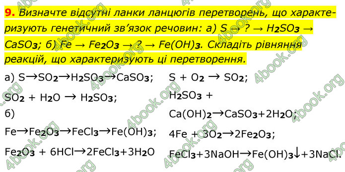 Решебник Хімія 8 клас Григорович 2016