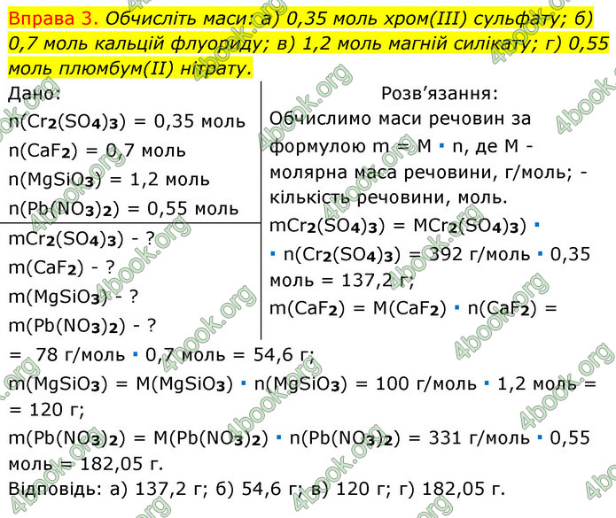 ГДЗ Хімія 8 клас Григорович 2021