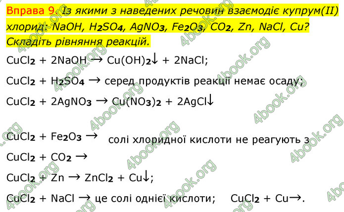 ГДЗ Хімія 8 клас Григорович 2021