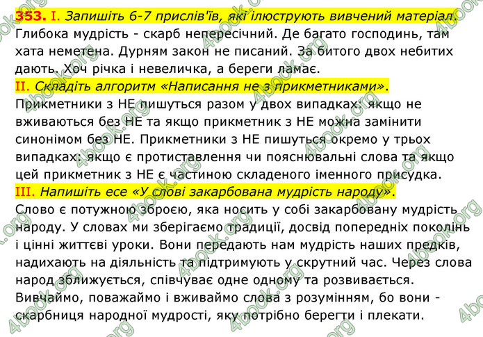 ГДЗ Українська мова 6 клас Голуб