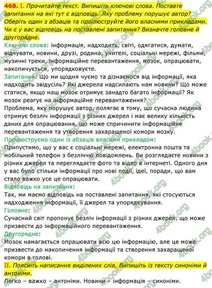 ГДЗ Українська мова 6 клас Голуб