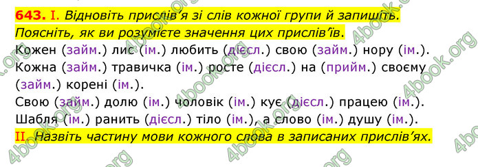 ГДЗ Українська мова 6 клас Заболотний (2023)